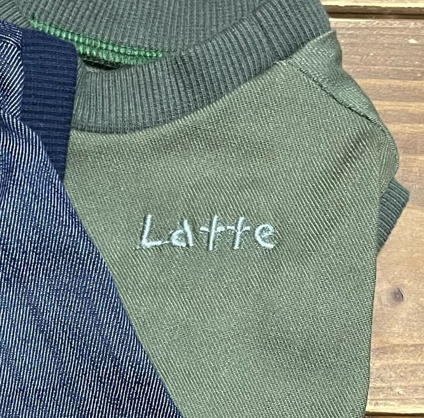 初回無料!!刺繍(ワンちゃんのお名前入れ)テンセル・プレミアウェアのみ対応